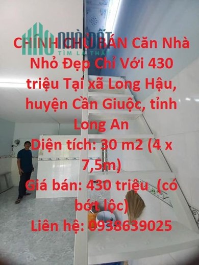 CHÍNH CHỦ BÁN Căn Nhà Nhỏ Đẹp Chỉ Với 430 triệu Tại Lê Văn Lương