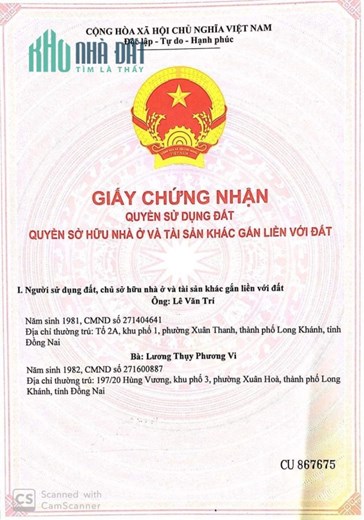 CHÍNH CHỦ CẦN BÁN NHÀ KHO Ở KP1 - PHƯỜNG XUÂN THANH – TP.LONG KHÁNH - ĐỒNG NAI