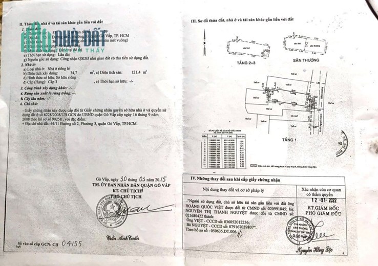 *Bán nhà số 72/11 Đường số 2, Phường 3, Gò Vấp.