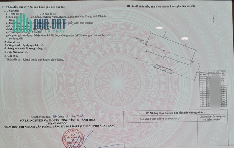 Cần bán Nhà DT 44m2 hẻm Đoàn Trần Nghiệp - biển Hòn Chồng, TP.Nha TRang.