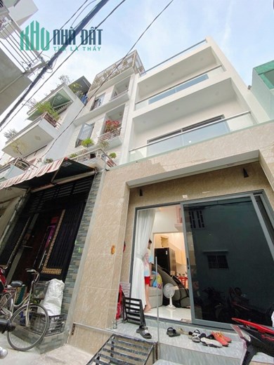 ❤NHÀ XINH - BÀ HOM -  QUẬN 6 - 4 TẦNG BTCT - NGANG GẦN 5M - MUỐN VÀO Ở NGAY