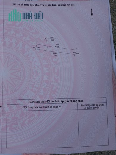 Chính chủ cần tiền gấp bán gấp lô Đất Full Thổ Cư, Đã có sổ Hồng 150m2