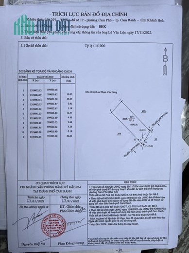 CHÍNH CHỦ BÁN Lô Đất Đẹp Tại Phường Cam Phú, Thành Phố Cam Ranh, Khánh Hòa