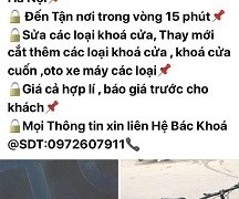 DỊCH VỤ SỬA KHOÁ TẠI HÀ NỘI