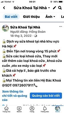 DỊCH VỤ SỬA KHOÁ TẠI HÀ NỘI