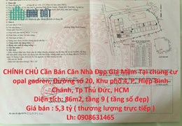 CHÍNH CHỦ Cần Bán Căn Nhà Đẹp Giá Mềm Tại TP Thủ Đức, TPHCM