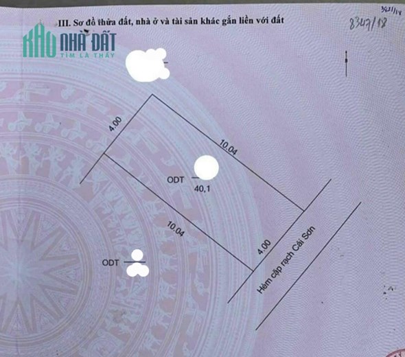 Bán nền có NC4, nhánh Lý Thái Tổ, Mỹ Phước, LX, AG