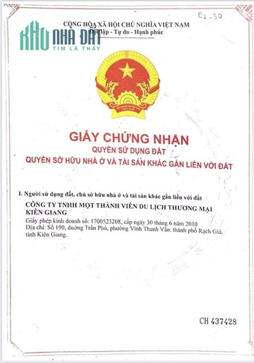 Chính chủ cần bán lô đất đẹp vị trí đắc địa tại - Thị trấn Dương Đông - TP Phú Quốc - Kiên Giang