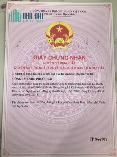 Đất dự án Phước Tài, lối 2 Kim Đồng, ngõ Lý Thường Kiệt kéo dài, TP Vinh