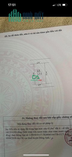 Bán nhà riêng Thị trấn Đông Anh 42m2 đường ô tô tải đỗ cửa