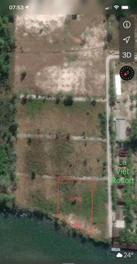 Bán mảnh đất mặt sông Cửa Cạn - Phú Quốc , đoạn rộng đẹp nhất dt 1400m2 mặt sông rộng 40m LH :