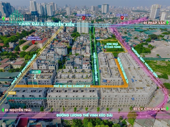 Liền kề Legacy 214 Nguyễn Xiển, 93m2, 6 tầng, 6x15.5m, 20 tỷ