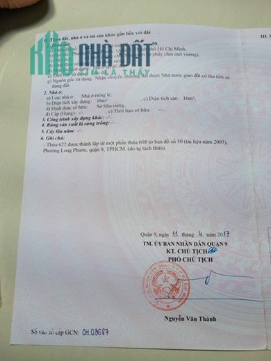 bán đất Long Phước quận 9 đầu tư, 2.12 tỷ, LH thương lượng 0933660119 Hoài Quận 9