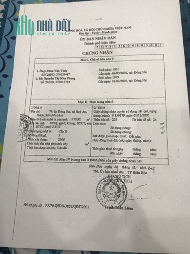 Bán khách sạn 42 phòng hơn 800m2 MT đường lớn Hoàng Minh Chánh, xã Hóa An, 35 tỷ. Lh:0909607088.