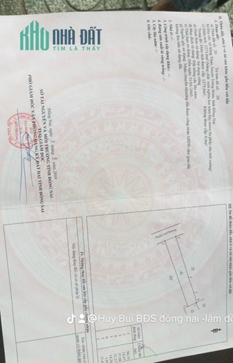 Bán 1273,6m2 đất xã Sông Thao, huyện Trảng Bom, SHR, 2.65 tỷ. Lh:0909607088.