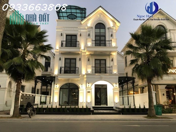 Cho thuê BIỆT THỰ SONG LẬP HẢI ÂU 01 300m2 Kinh doanh nhà hàng, cafe Vinhomes Ocean Park Gia Lâm