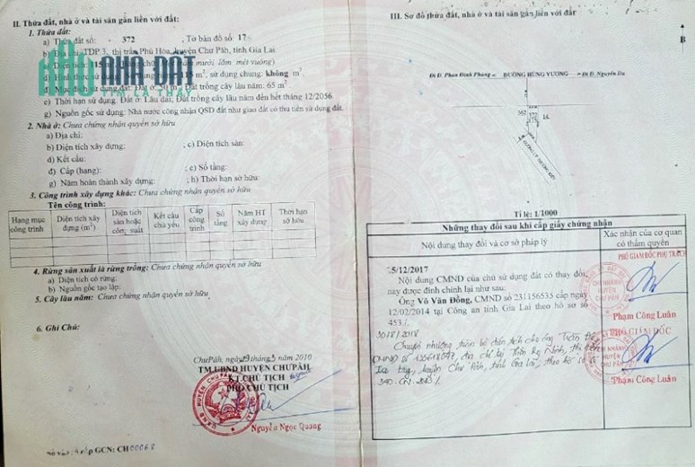 Nhà 2 mặt tiền tại Thị trấn Phú Hòa - Chư Pah - Gia Lai, chỉ 900 triệu