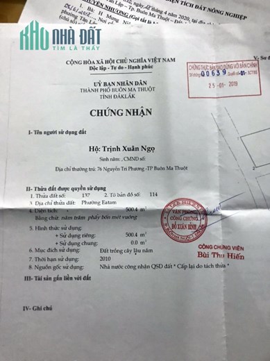 Khu đất 2 mặt tiền hẻm Mai Thị Lựu - Tp BMT" - một cơ hội đáng chú ý