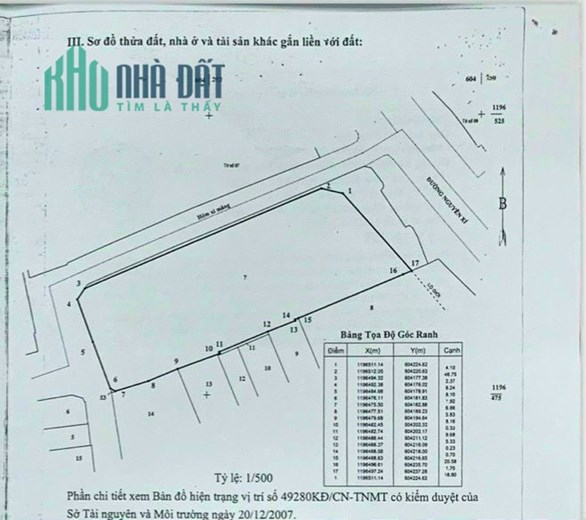 Bán lô đất Ba mặt tiền đường Nguyễn Xí, phường 13, Quận Bình Thạnh 300tỷ