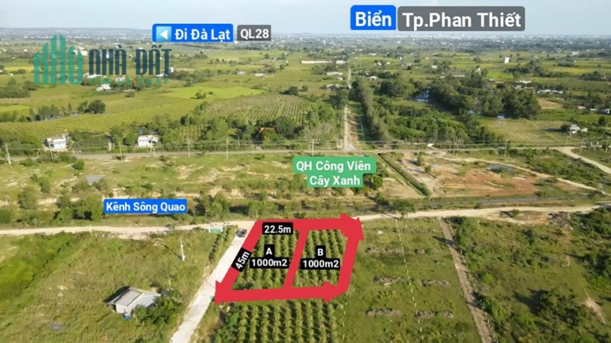 Đất vườn Homestay ngoại thành Phan Thiết mặt kênh xanh mát