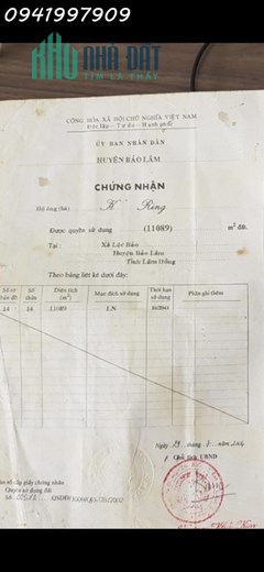 Bán vườn cà phê Lộc Bảo, Bảo Lâm. Lâm Đồng: 16.000 m2 chỉ 4,4 tỷ.
