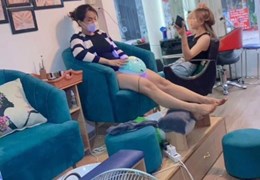 Do mình bận cv kiếm k có thợ nên mình Sag tiem nail và tóc nữ
