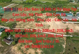CHÍNH CHỦ Cần Bán Lô Đất Vị Trí Đẹp Tại Can Lộc, Hà Tĩnh - Giá Cực Rẻ