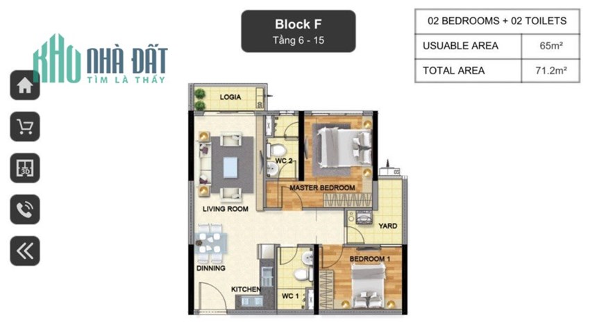 Bán căn hộ Emerald Celadon City Tân Phú 71m2 (2PN - 2WC) giá 3,050tỷ bao hết phí sang tên (không