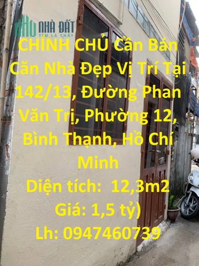 CHÍNH CHỦ Cần Bán Căn Nhà Đẹp Vị Trí Tại Bình Thạnh-TP HCM