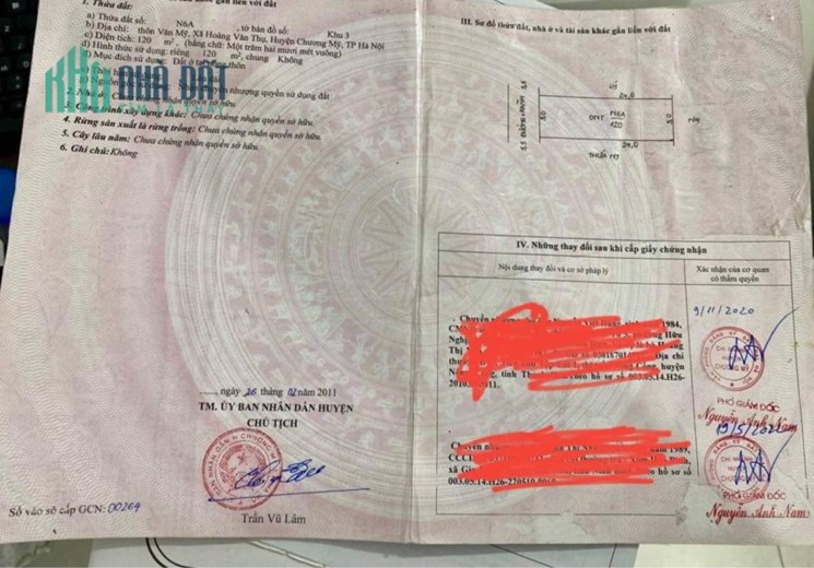 Cần Bán Rẻ 120m Full Thổ Đường 6m Tại Khu Tái Định Cư Hoàng Văn Thụ 1.3 Tỷ