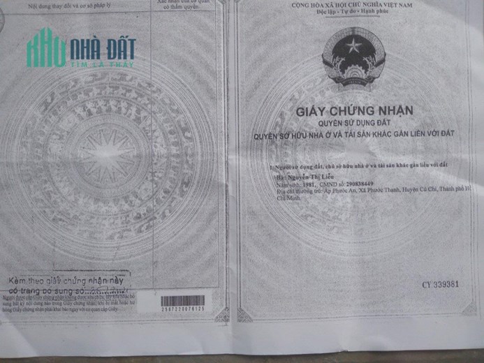CHÍNH CHỦ CẦN BÁN LÔ ĐẤT CÓ SẴN NHÀ Vị Trí Đẹp Tại Huyện Gò Dầu, Tỉnh Tây Ninh.