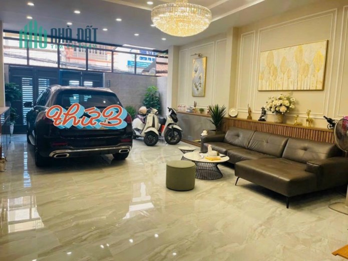 BIỆT THỰ 3 MẶT TIỀN  ĐẸP LUNG LINH - TẶNG HẾT NỘI THẤT - 4 TẦNG - HẺM 8M -500m2