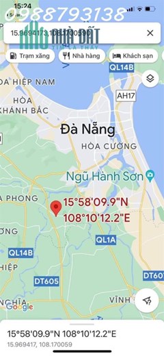 Lô đất vuông vắn, đẹp 133,6m2 tại Hoà Tiến, Hoà Vang, ĐN với giá rẻ nhất trước giờ 1 tỷ 2