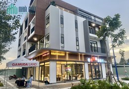 Bán căn Shophouse 1 trệt 3 lầu 2 mặt tiền đường lớn TP mới