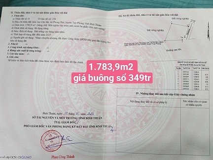CHÍNH CHỦ CẦN BÁN 2 LÔ ĐẤT LIỀN KỀ TỈNH BÌNH THUẬN