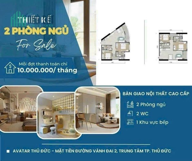 Căn hộ đầu tiên tại Sài Gòn chỉ thanh toán 135tr sở hữu ngay căn 2PN