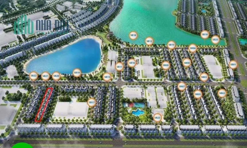 Biệt thự Vinhomes Ocean Park 1, dt142m, 4tầng, mt7.6m, 18.8tỷ