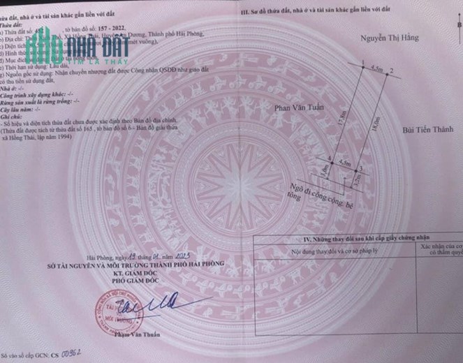 Chính chủ cần tiền bán gấp lô đất tuyệt đẹp tại tuyến 2 đường World Bank, Hồng Thái, An Dương