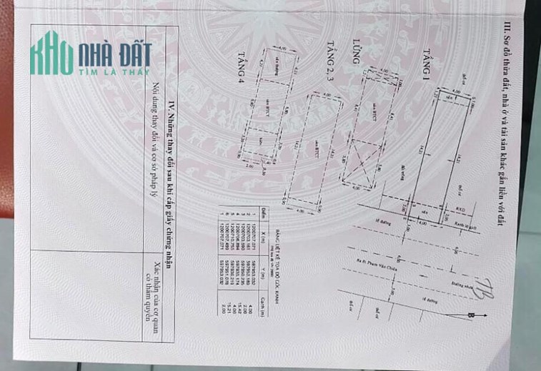 Nhà 4 tầng Phạm Văn Chiêu, Gò Vấp, DTXD 255m2, đường rộng 12m, giá 10.7 tỷ
