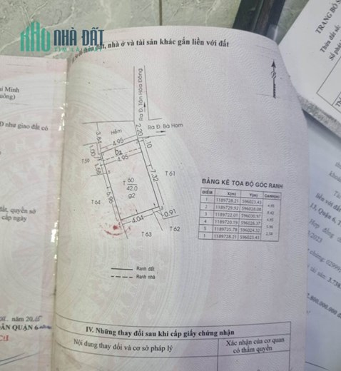 Bán nhà 2 tầng mới Bà Hom Quận 6 42m2 ngang 5m hẻm ba gác chỉ nhỉnh 3 tỷ.