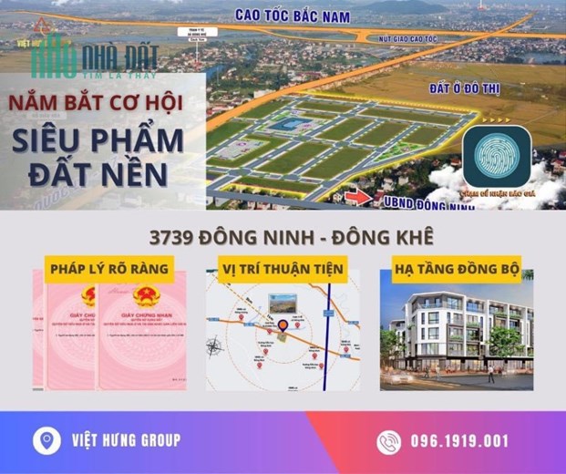 Đất nền TP Thanh Hóa giá chỉ 800 tr - Dư án 3739 Đông Ninh - ĐÔng Khê
