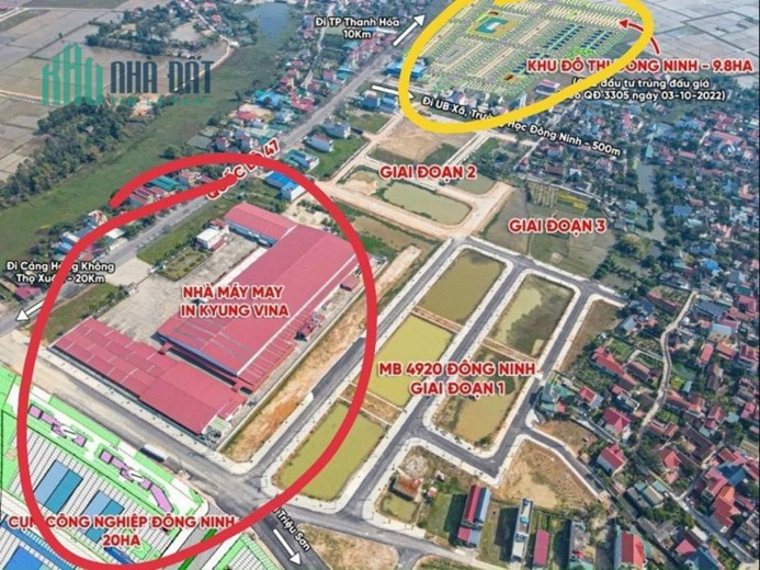 Đất nền TP Thanh Hóa giá chỉ 800 tr - Dư án 3739 Đông Ninh - ĐÔng Khê
