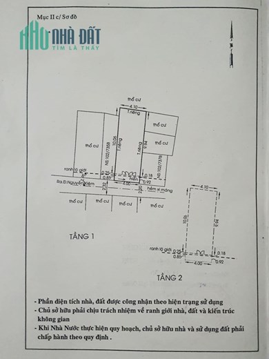 Bán Gấp Gấp Nhà Đường Số 2 Gò Vấp 2 Tầng 45 m 4,35 tỷ