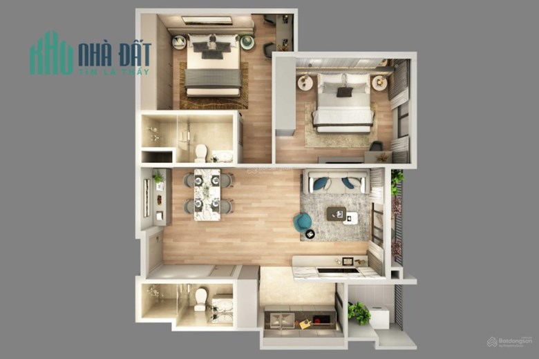Bán CC cao cấp 5* full NTNK đối diện Vinhomes miễn lãi 2 năm ck 15%, miễn phí 2 năm PDV 2,85 tỷ