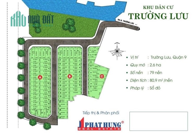 Bán lỗ nền đất KDC Vạn Phát Hưng đường Trường Lưu, P.Long Trường ,Quận 9 Tp Thủ Đức