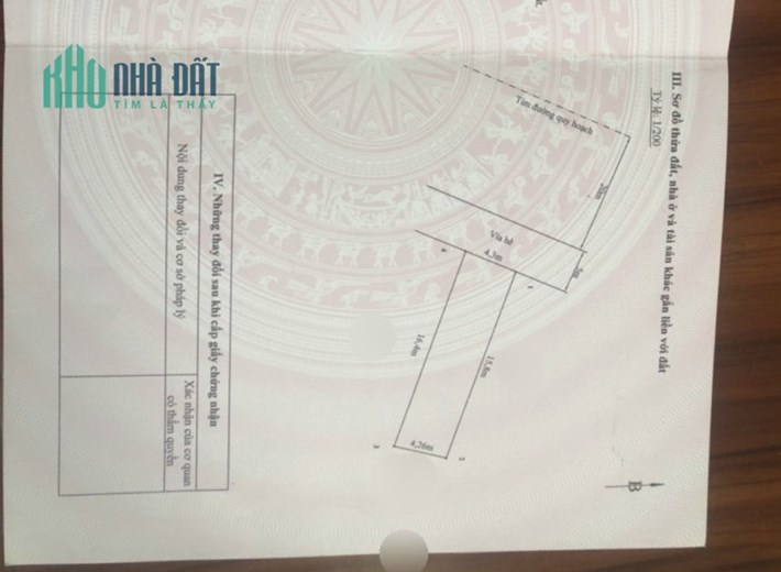 Bán lô đất 69M TDC Đồng Giáp Hải An đường 40M