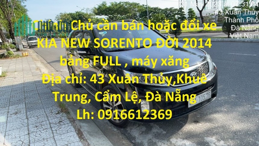 Chính Chủ cần bán hoặc đổi xe KIA NEW SORENTO ĐỜI 2014 bảng FULL , máy xăng