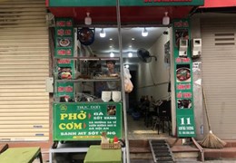 SANG NHƯỢNG CỬA HÀNG CƠM, PHỞ ĐỊA CHỈ ĐƯỜNG BƯỞI, PHƯỜNG VĨNH PHÚC, QUẬN BA ĐÌNH, HÀ NỘI