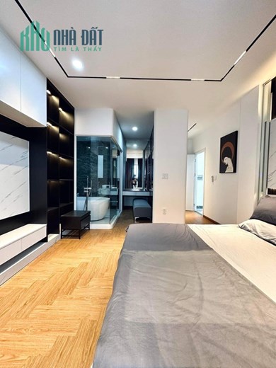 RESORT HỒ BƠI LÊ QUANG ĐỊNH - 78M2 NỘI THẤT 5 SAO - 5 TẦNG - HẺM XE TẢI - HÌNH TỰ CHỤP
