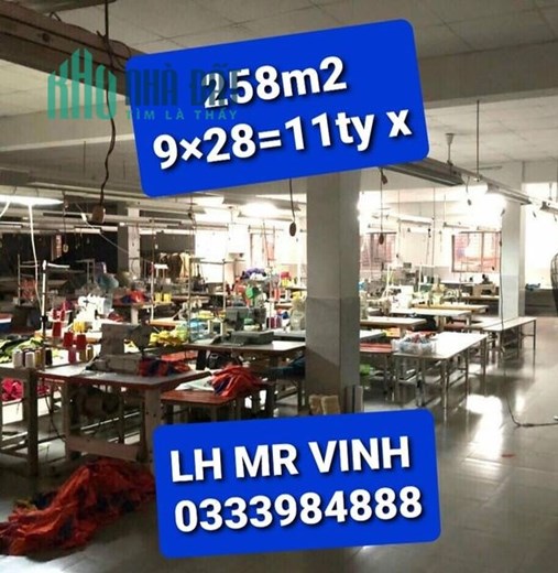 Bán Gấp Xưởng 258m2 Lê Thị Riêng Quận 12 TPHCM có 11 tỷ x